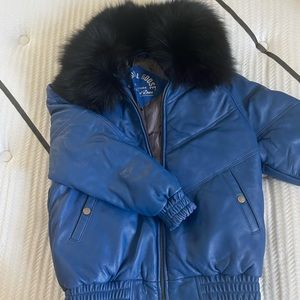 Original Goose leather jacket for boys